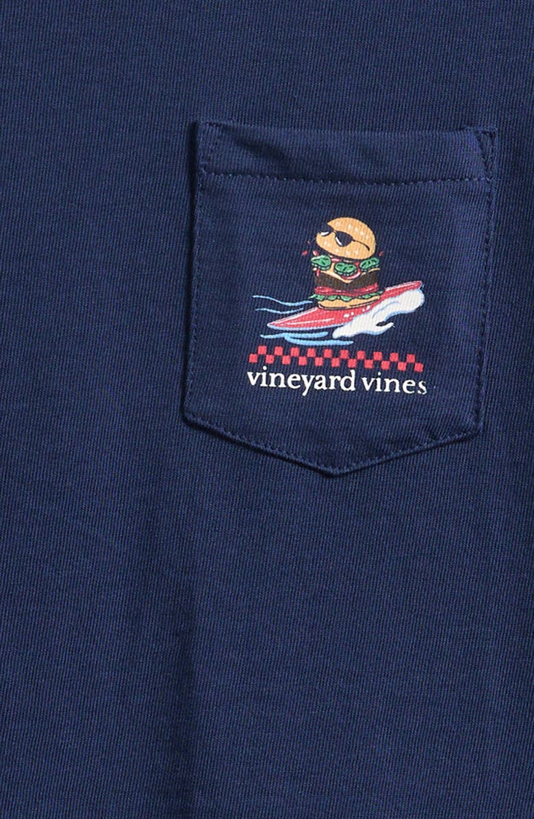 vineyard vines Kids' Surfin' Burger Cotton Graphic T-Shirt, Alternate, color,