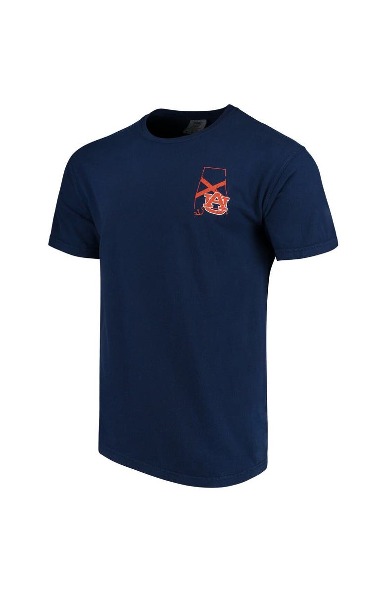 IMAGE ONE Men's Navy Auburn Tigers Flag Local Comfort Color T-Shirt, Alternate, color, 