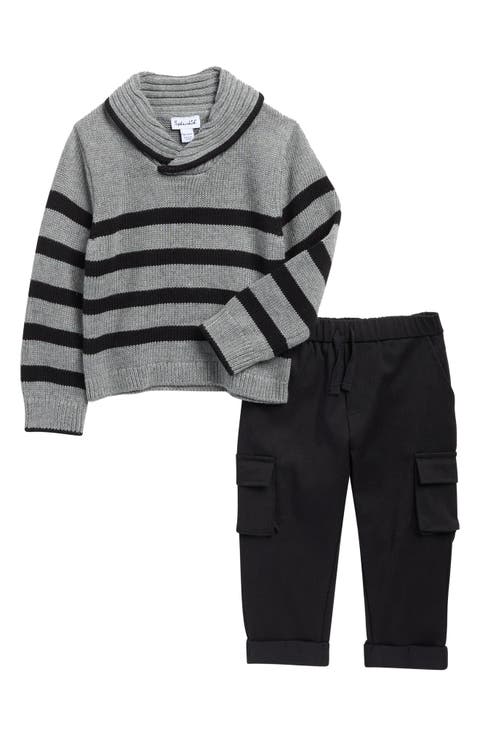 Stripe Sweater & Cargo Pants Set (Baby)