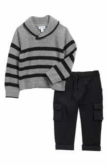 Splendid Stripe Sweater & Cargo Pants Set