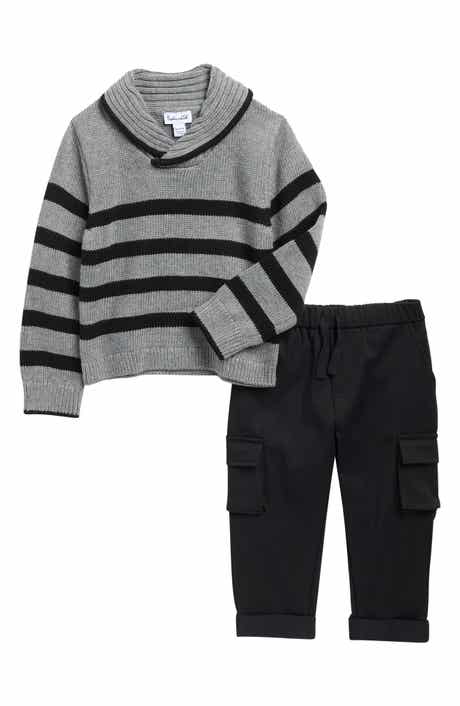 Splendid Stripe Sweater & Cargo Pants Set
