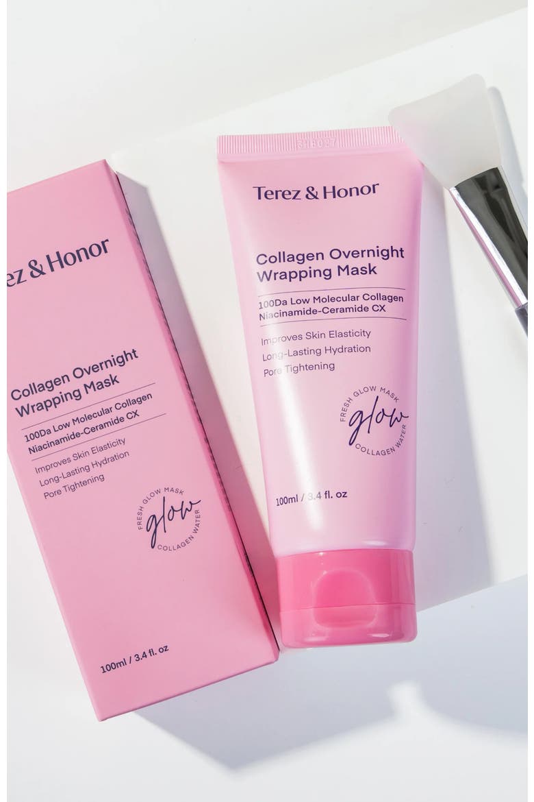 Collagen Overnight Wrapping Mask, Alternate, color, Pink