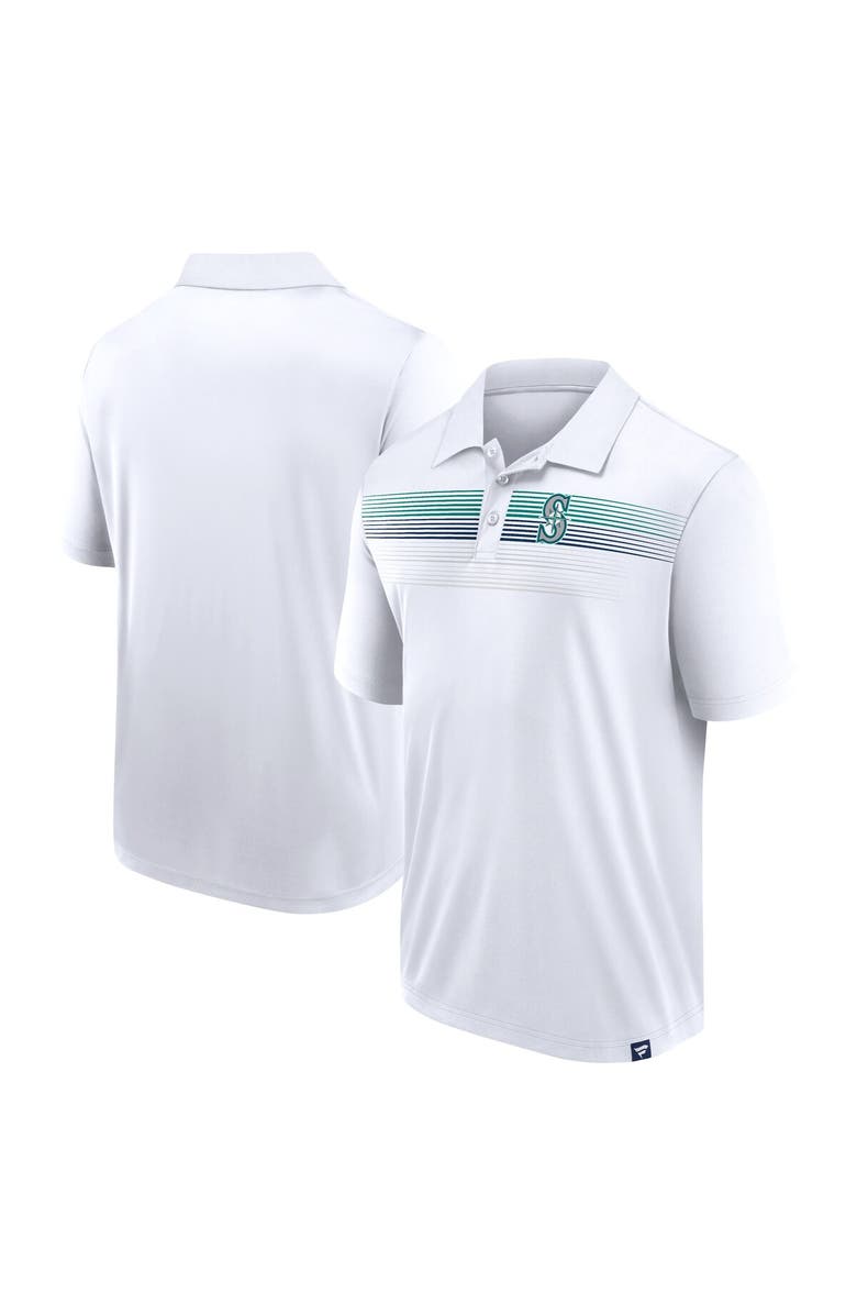 FANATICS Men's Fanatics White Seattle Mariners Victory For Us Interlock Polo, Main, color, White