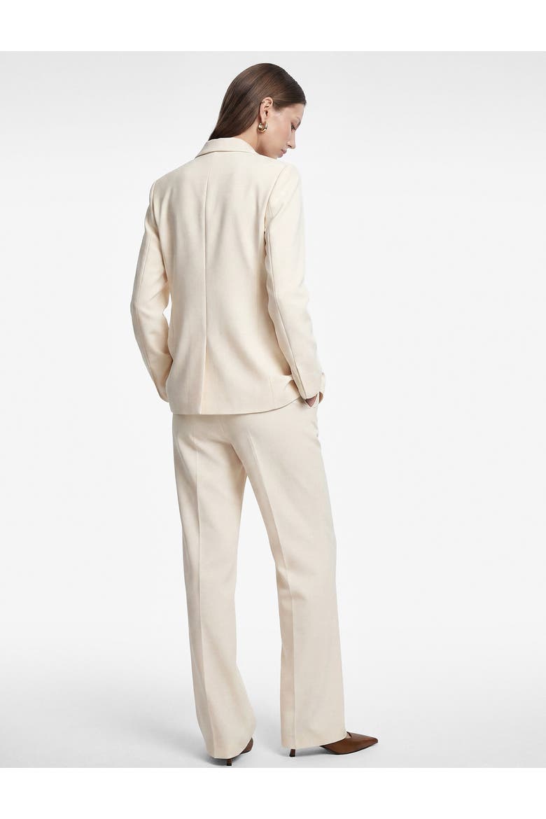 High Rise Wide Leg Tailored Trousers, Alternate, color, OFF WHITE
