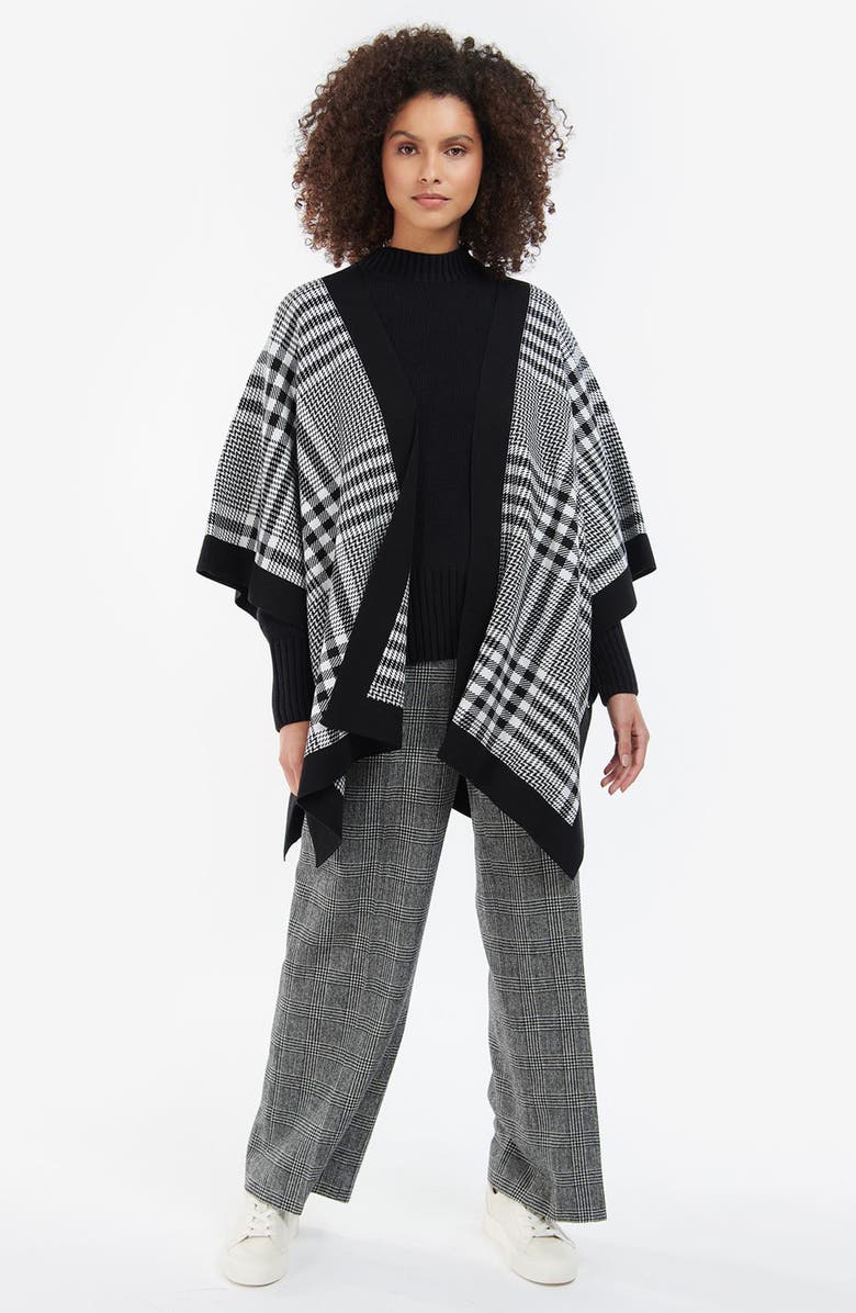 Barbour Neva Check Cotton Cape, Alternate, color, 