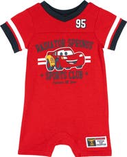 Disney Cars Lightning McQueen Athletic One Piece Romper