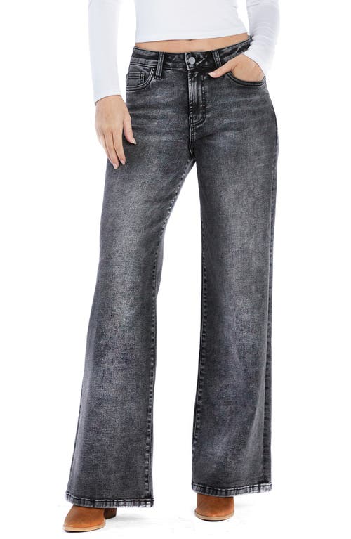 Wash Lab Denim Amelia High Waist Wide Leg Jeans in Powder Grey  product