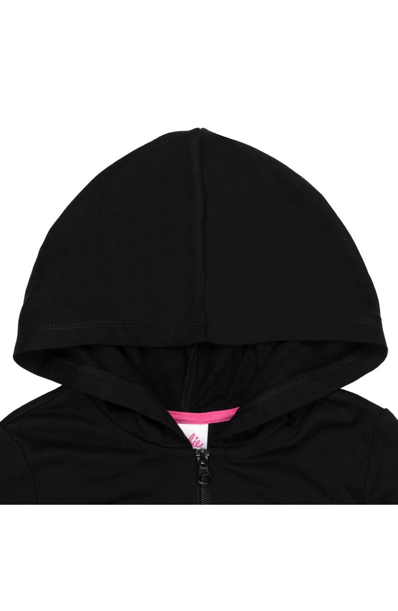 Barbie Zip-Up Hoodie, Alternate, color, Black