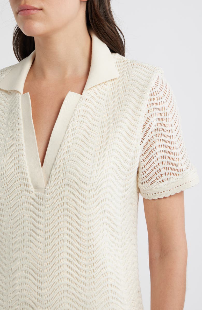 BOSS Orange Polo Dress, Alternate, color, Soft Cream