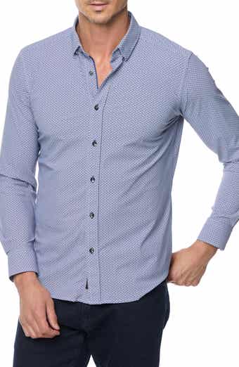 Robert Graham Perrin Tailored Fit Geo Print Button-Up Shirt