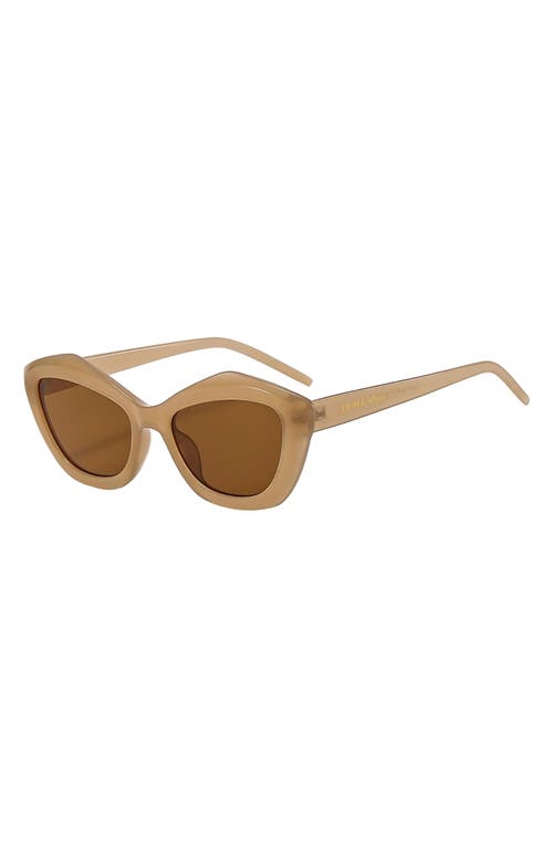 Fifth & Ninth Sloane 54mm Polarized Cat Eye Sunglasses In Brown