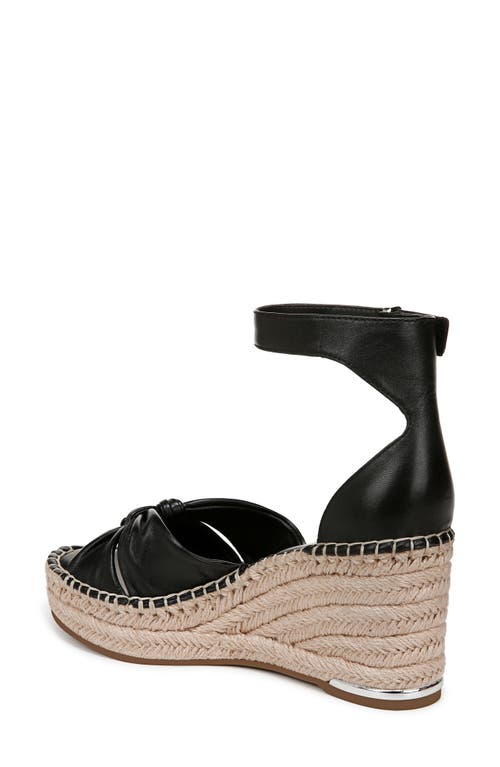 Franco Sarto Clementine Ankle Strap Platform Wedge Sandal In Black