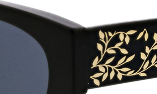 Oscar De La Renta 53mm Cat Eye Sunglasses In Black