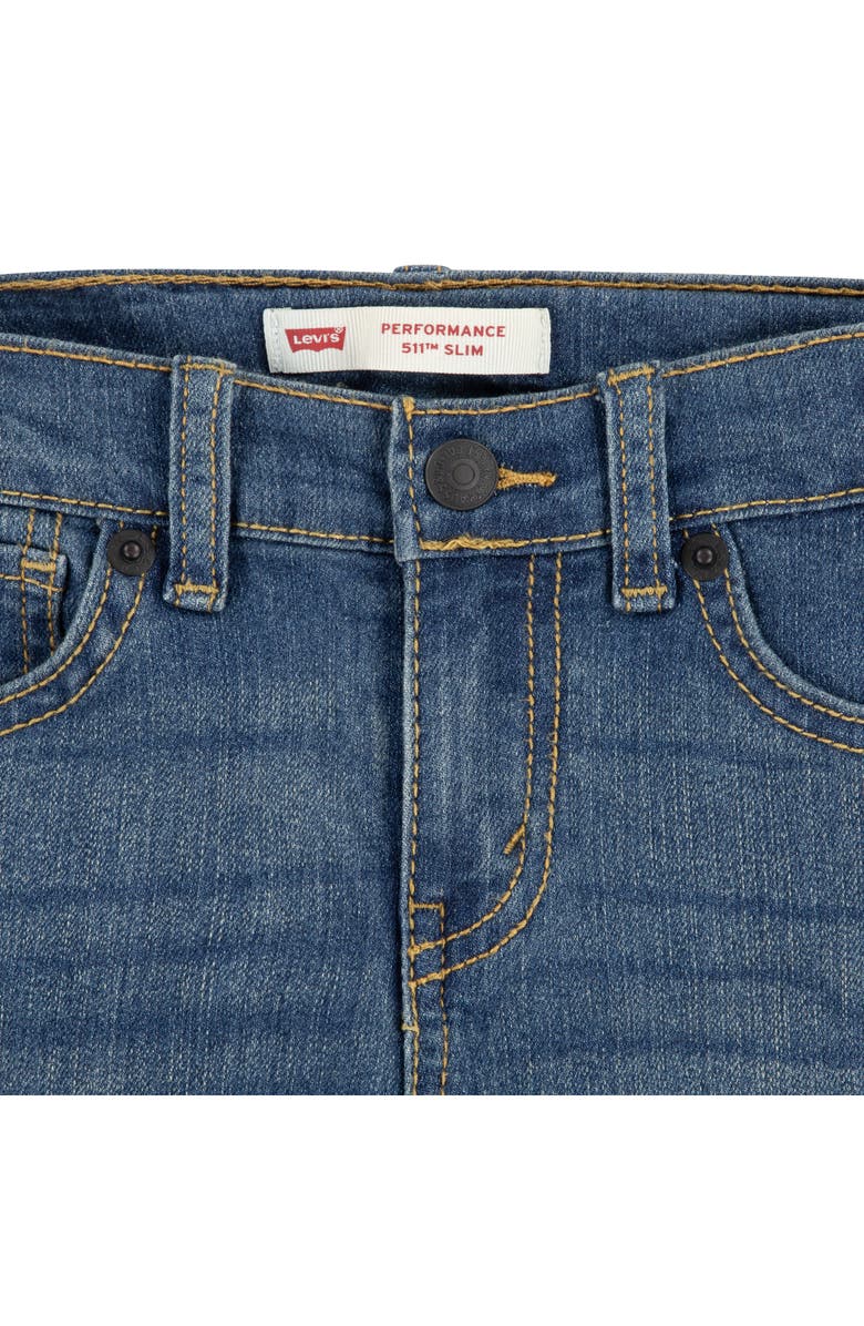 Levi's Kids' 511<sup>™</sup> Slim Fit Performance Jeans, Alternate, color, Well Worn