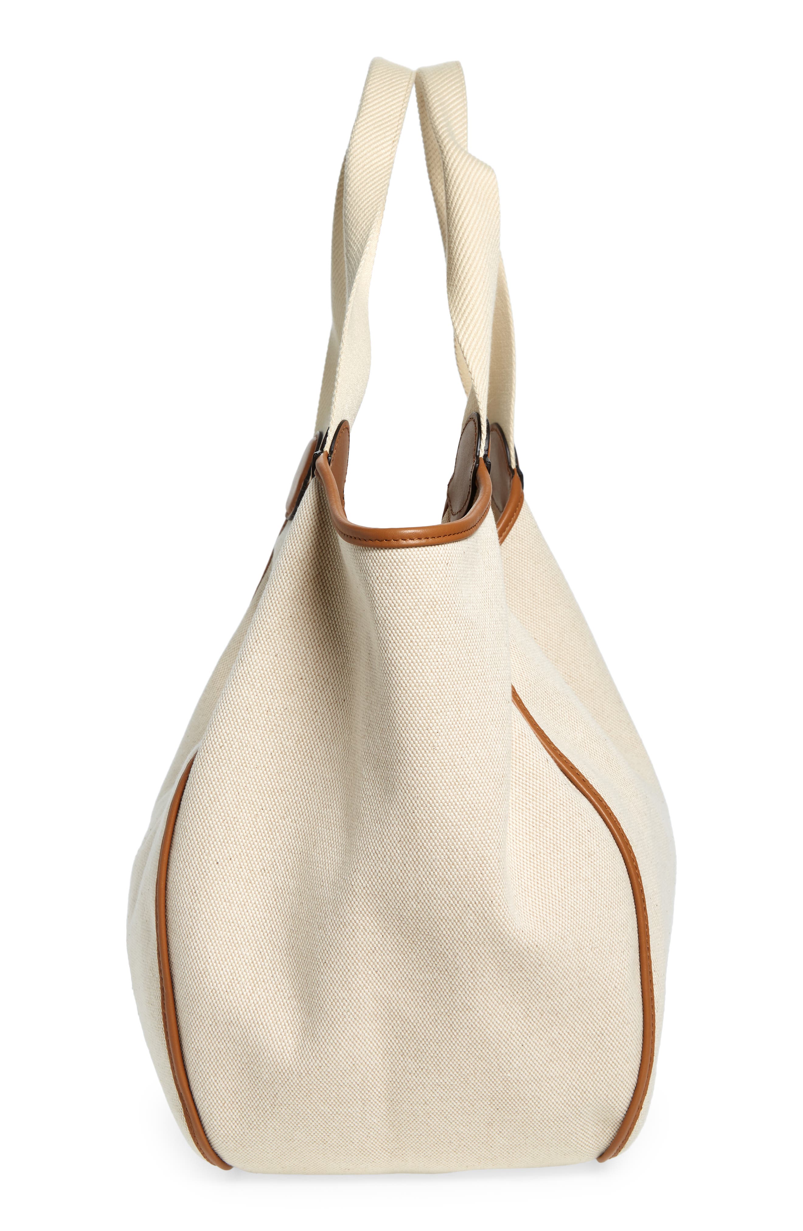 Moncler Nalani Canvas Tote Bag, Alternate, color, 