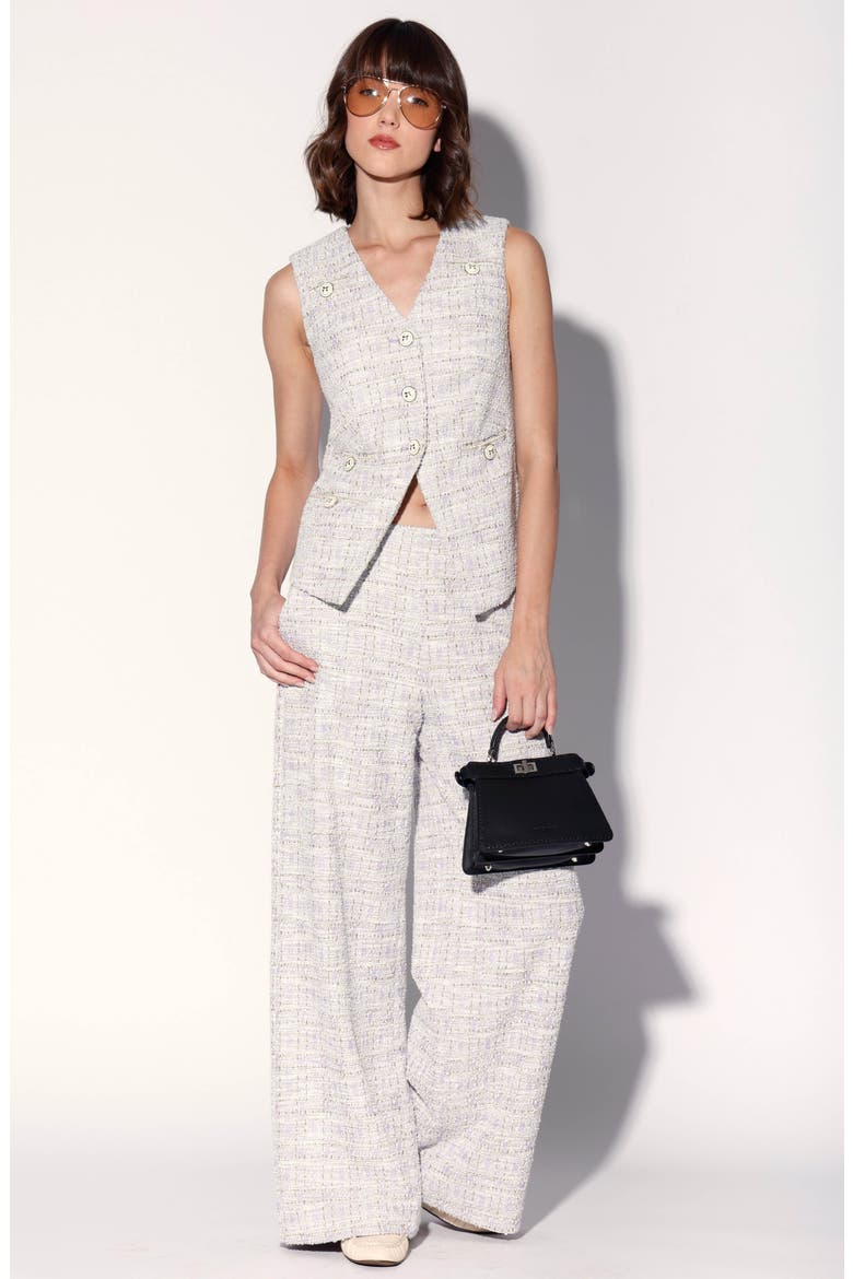 Starla Tweed Vest, Alternate, color, LILAC TWEED