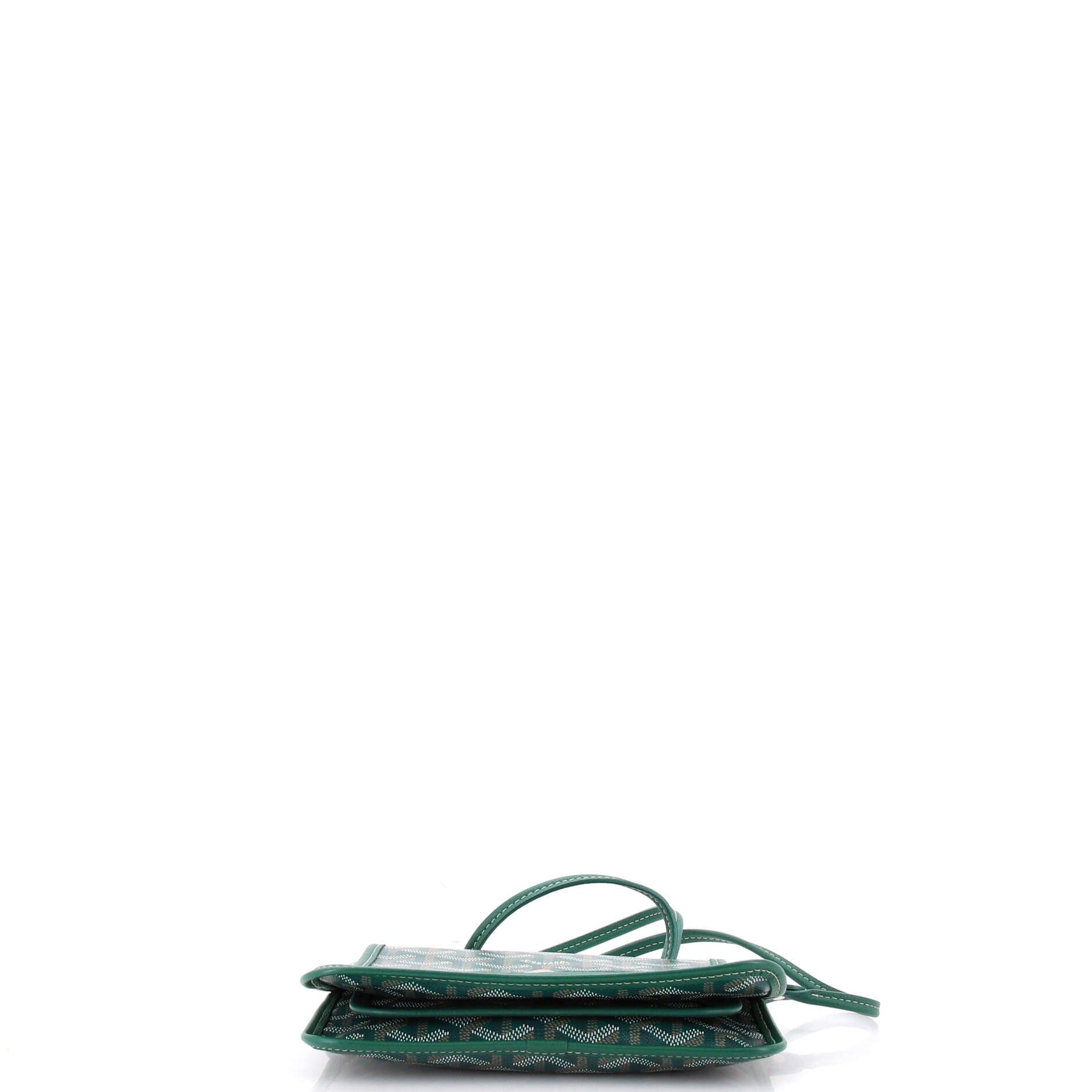 Plumet Clutch Wallet Coated Canvas, Alternate, color, Green