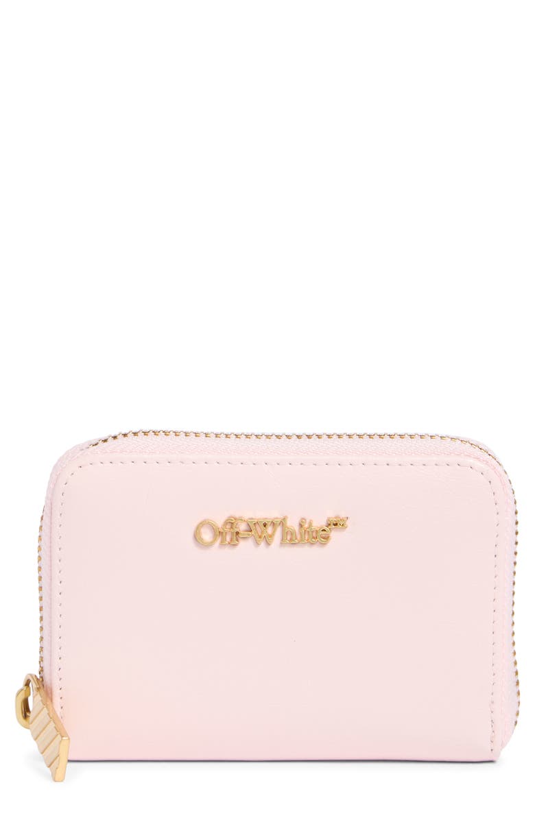 Off-White Small Zip Wallet, Main, color, Ice Pink