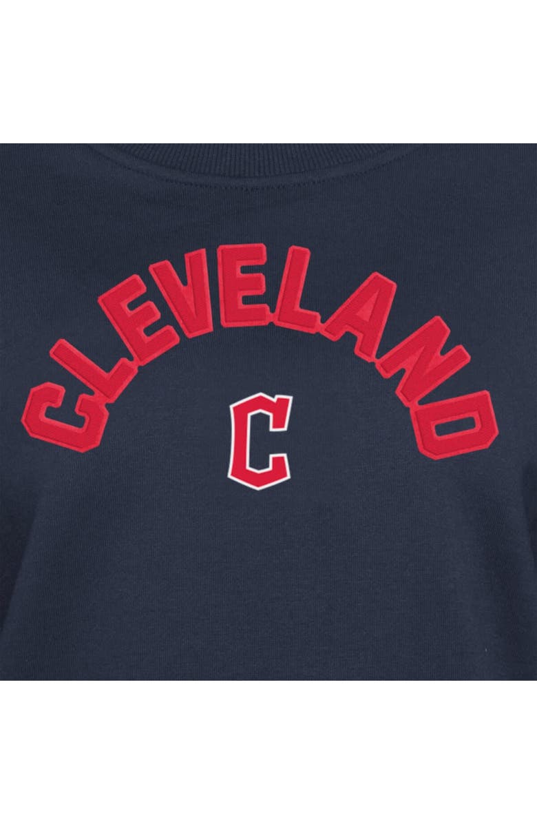 New Era Women's New Era Navy Cleveland Guardians Game Day Color Pullover Sweatshirt, Alternate, color, Navy