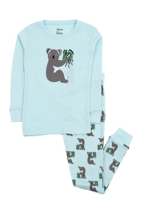 LEVERET Koala Pajama Set