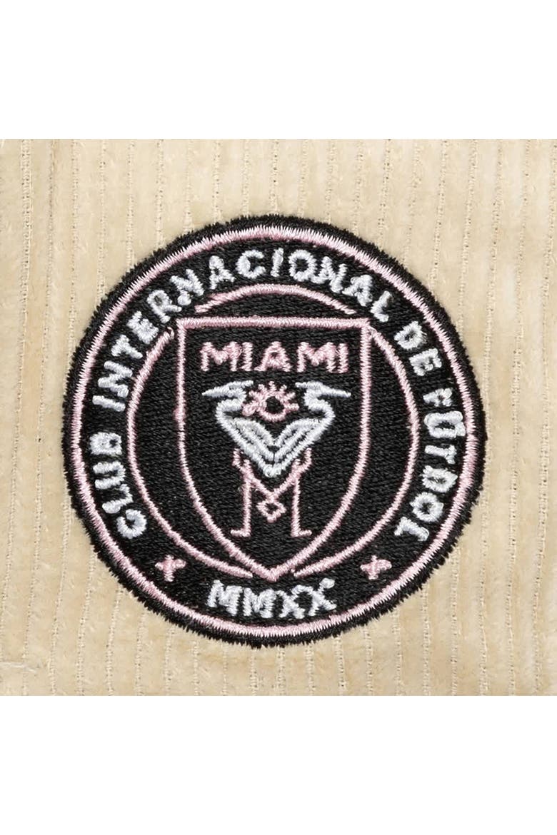 Men's Mitchell & Ness Cream Inter Miami CF Corduroy Off Pro Crown Adjustable Hat, Alternate, color, Cream