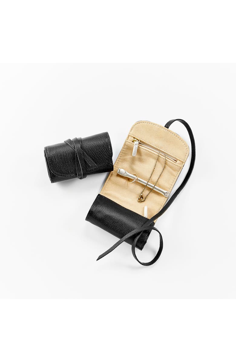 Graphic Image Small Jewelry Roll, Alternate, color, Black