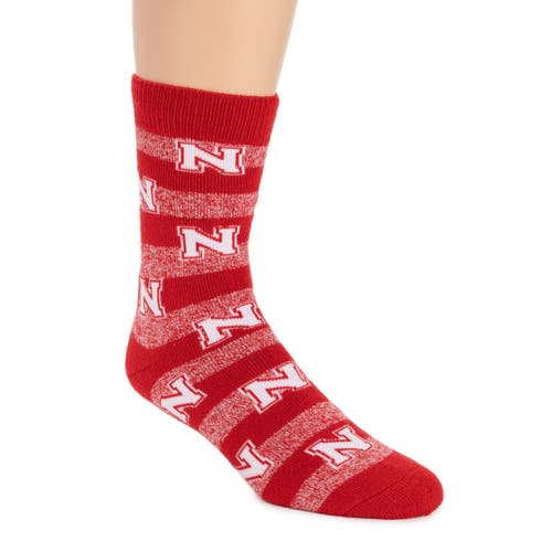 Muk Luks Gameday Terry Loop Socks In Red