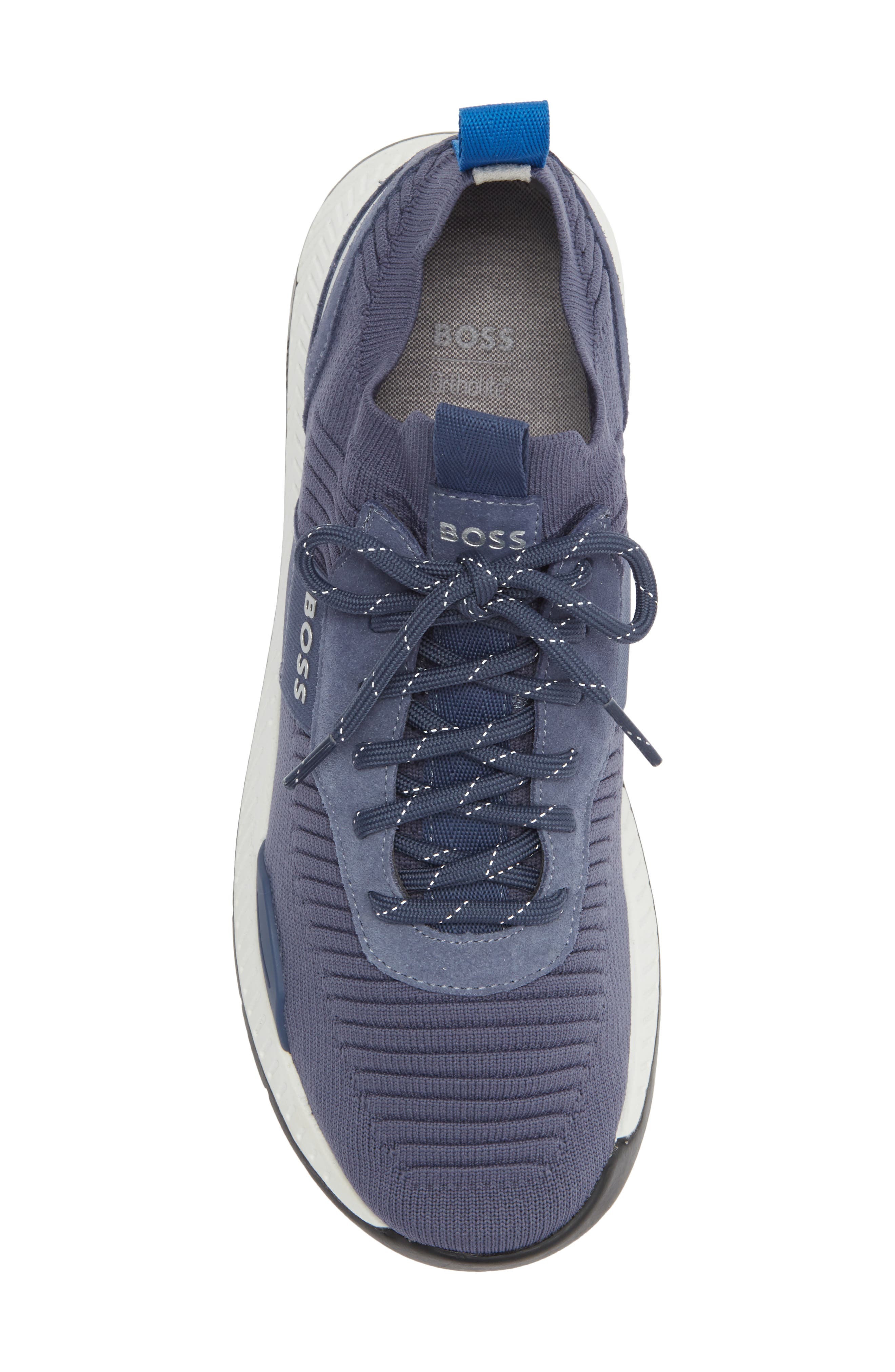 BOSS Baltimore Sneaker, Alternate, color, Blue/ White