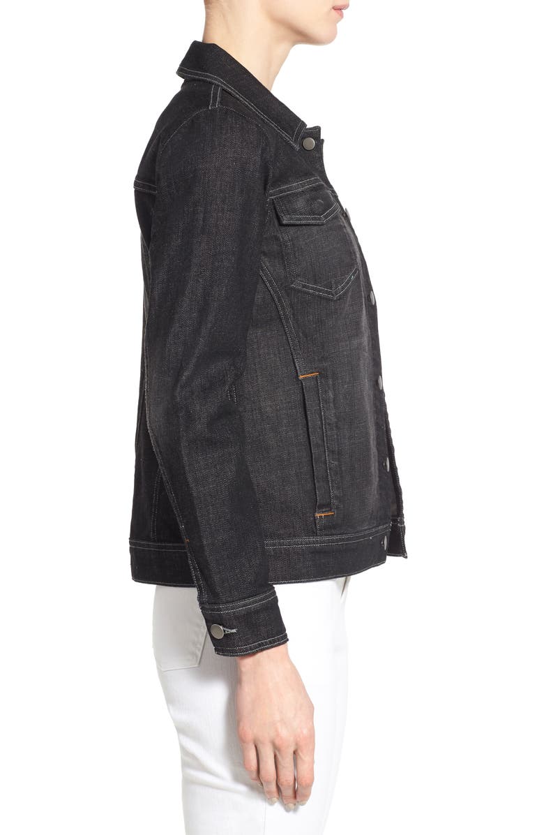 Eileen Fisher Denim Classic Collar Jacket, Alternate, color, 