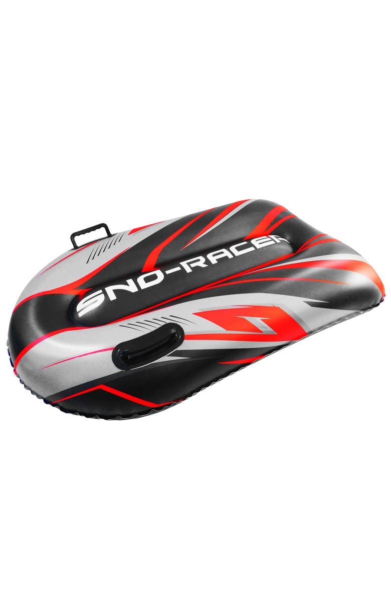 Coconut Outdoor Red Twister Snow Sled, 48x31", Inflatable, 200lb Cap, Ages 8+, Main, color, Multicolored
