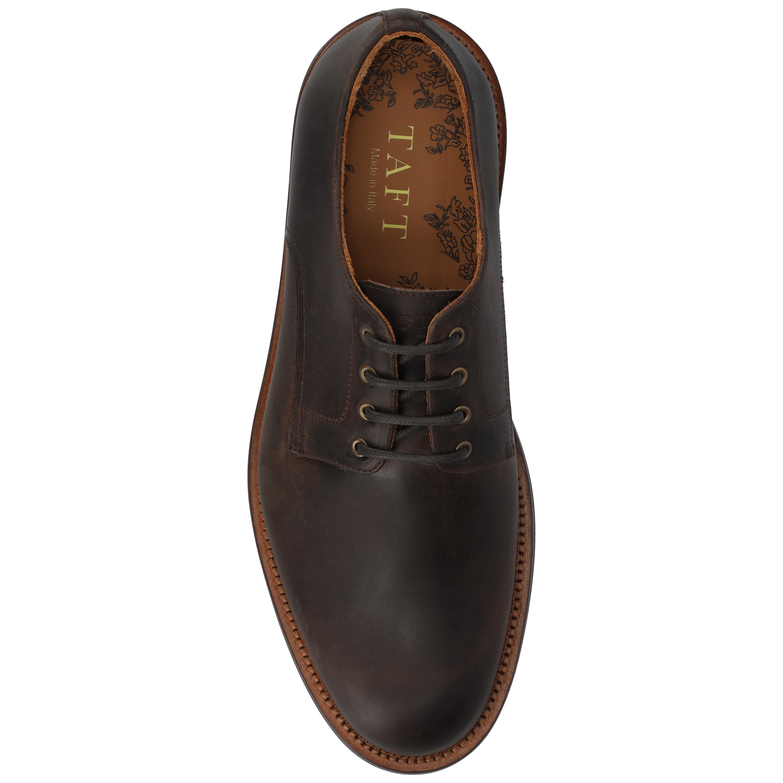 The Miles Medium and Wide Width Oxford Dress Shoe, Alternate, color, Dark Brown