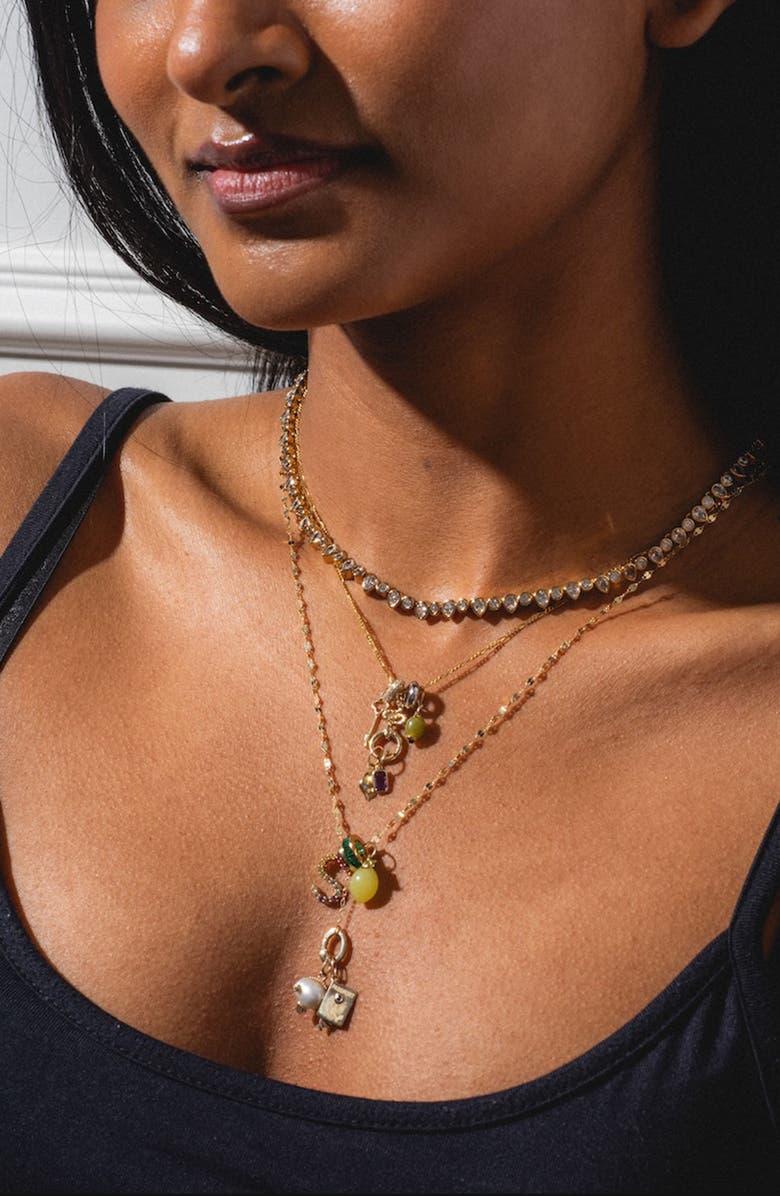 Local Eclectic Solid 9K Gold & Pearl Fish Charm, Alternate, color, Gold