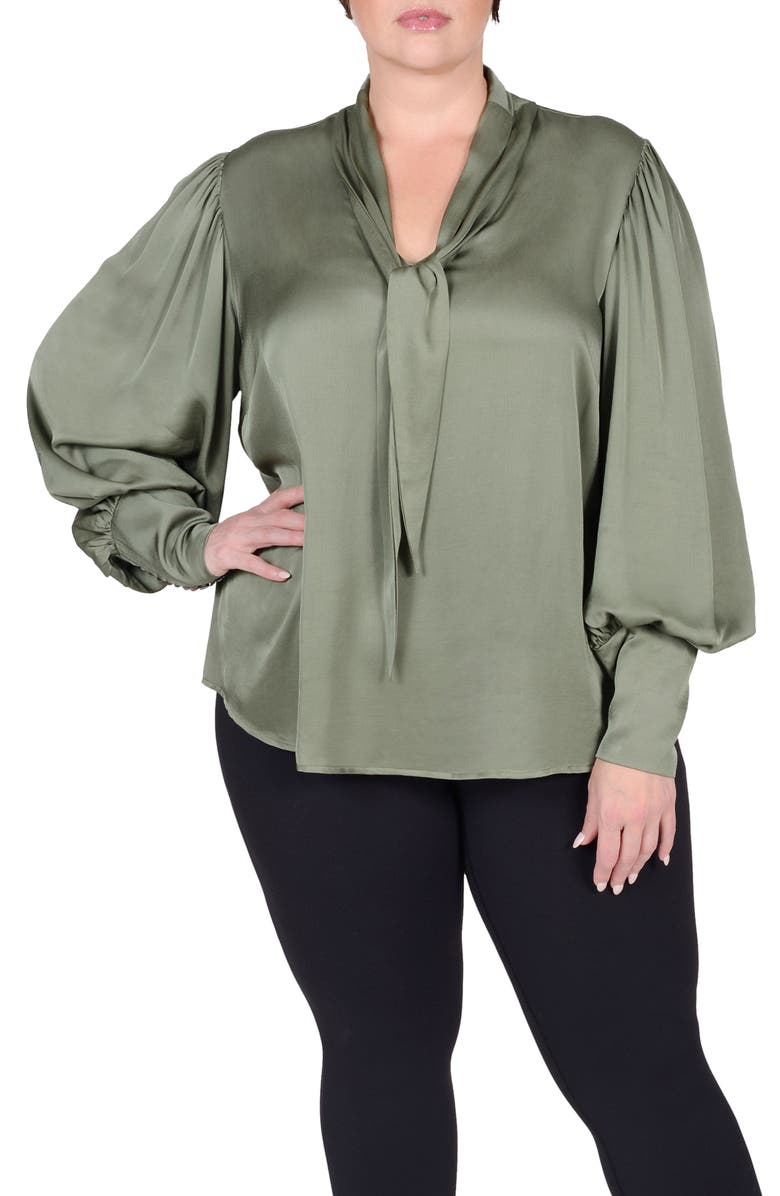 MAYES NYC Mia Convertible Scarf Neck Blouse, Main, color, 