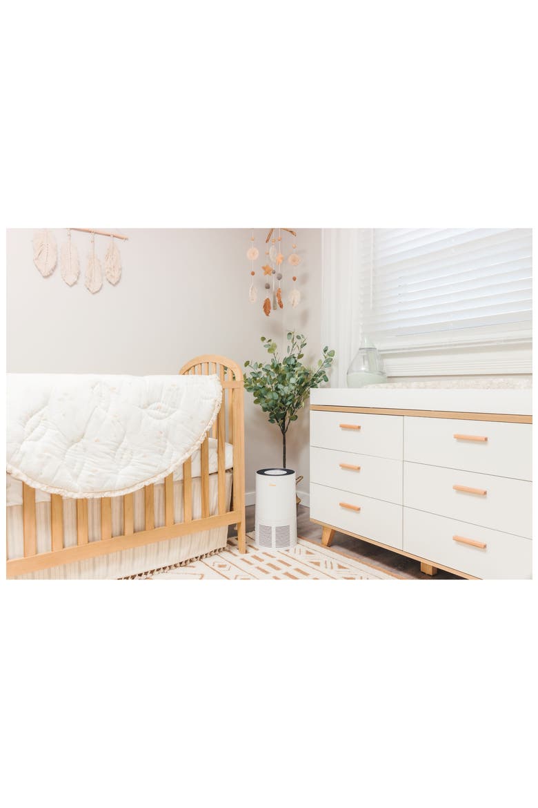 Tassel Trim Crib Skirt, Alternate, color, WHITE