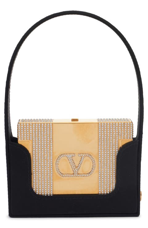 Minaumorphe Minaudière Crystal Embelllished Convertible Clutch