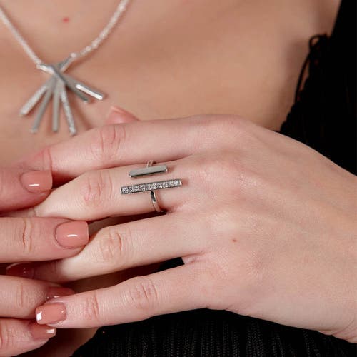 Lucy Quartermaine Double Key Ring In Sterling Silver
