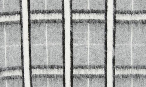 Deluc Jacob Plaid Jacquard Mock Neck Sweater In Gray
