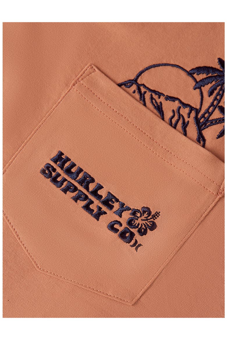 Sunset Peek-A-Boo Pocket T-Shirt, Alternate, color, MARTIAN RUST