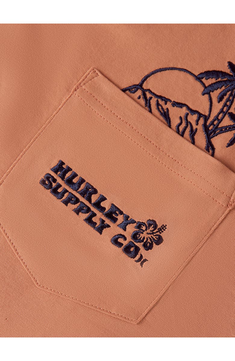 Hurley Sunset Peek-A-Boo Pocket T-Shirt, Alternate, color, Martian Rust