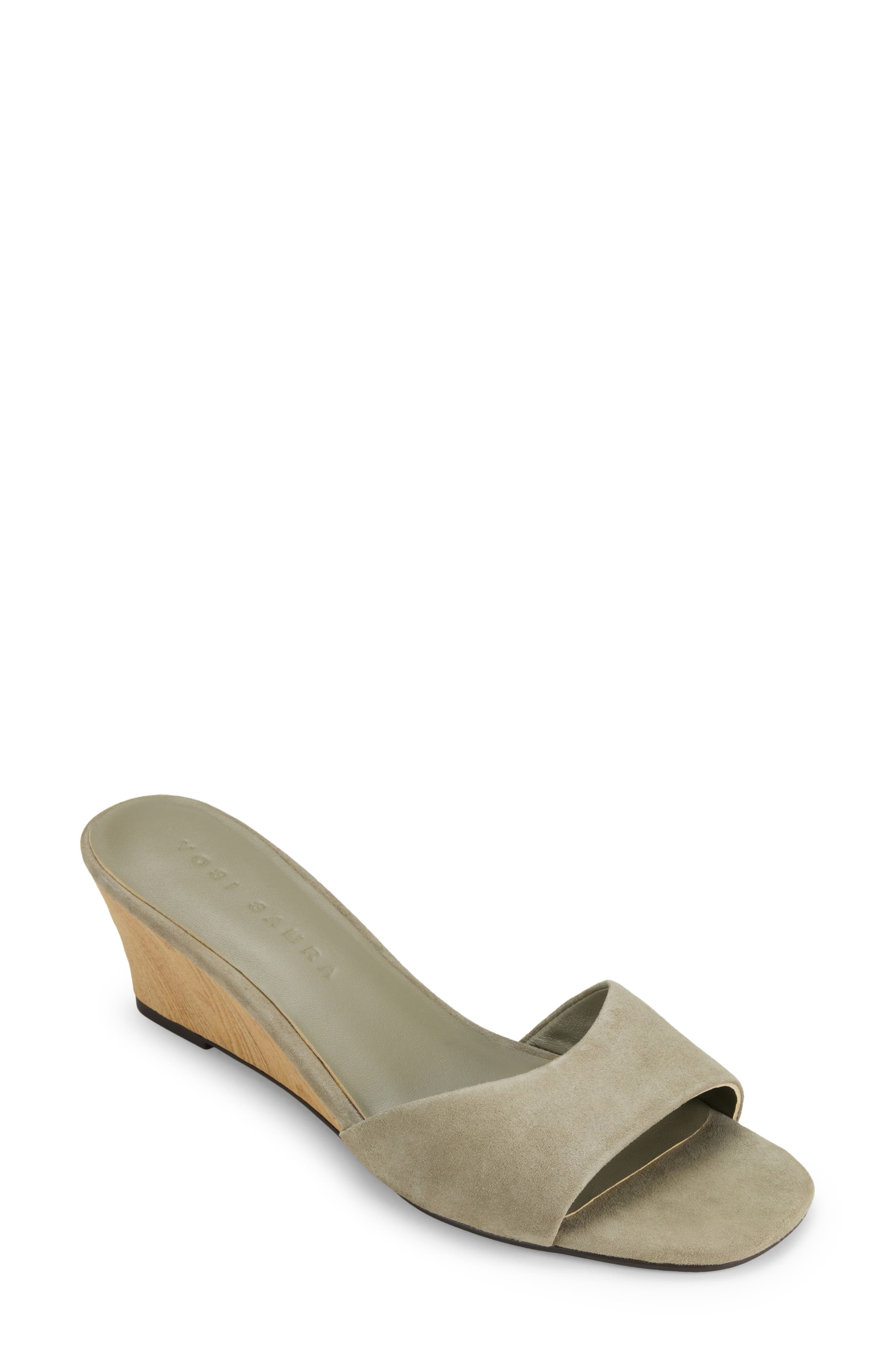 Yosi Samra Jada Wedge Slide Sandal, Main, color, Taupe