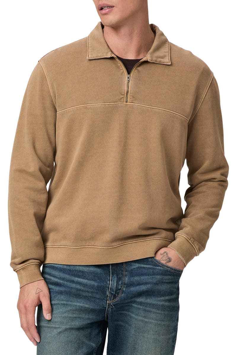 PAIGE Davion Quarter Zip Pullover, Main, color,