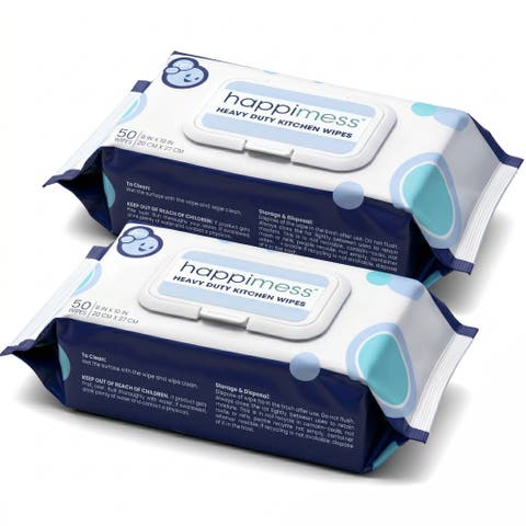All-Purpose Multi Surface Heavy Duty Thick Kitchen Cleaning Wipes, Bleach Free, Extra Strong, Super Moist, Tough on Messes