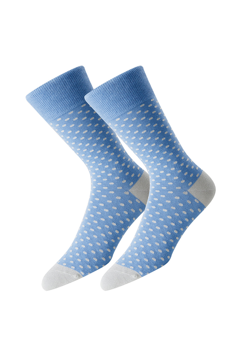 Bluebird Polka Socks