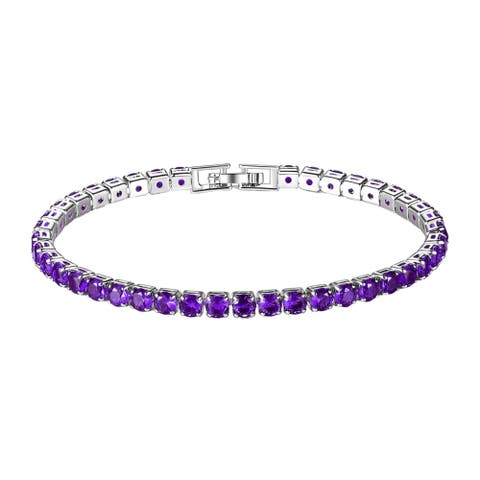 Round Cut Tennis Bracelet