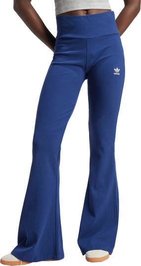 adidas Trefoil Essentials Rib Flare Leggings | Nordstrom
