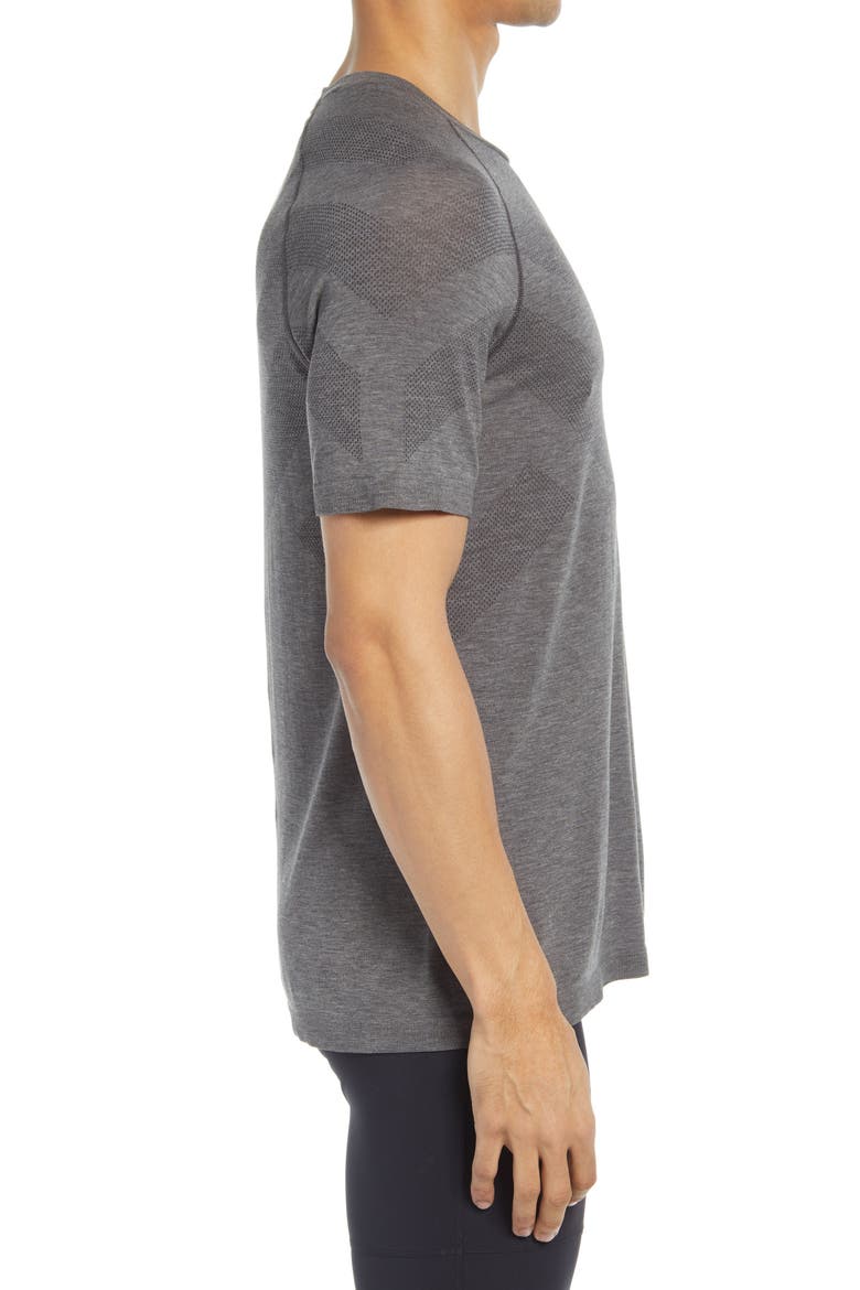 Men's Natural + Kinship Light Base Layer T-Shirt, Alternate, color, GRAY MELANGE