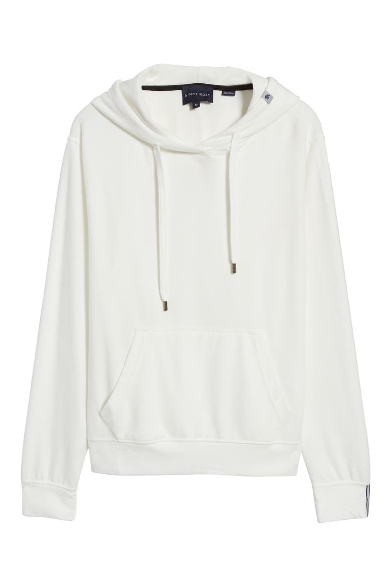 Performance Flannel Pullover Hoodie, Alternate, color, WHITE