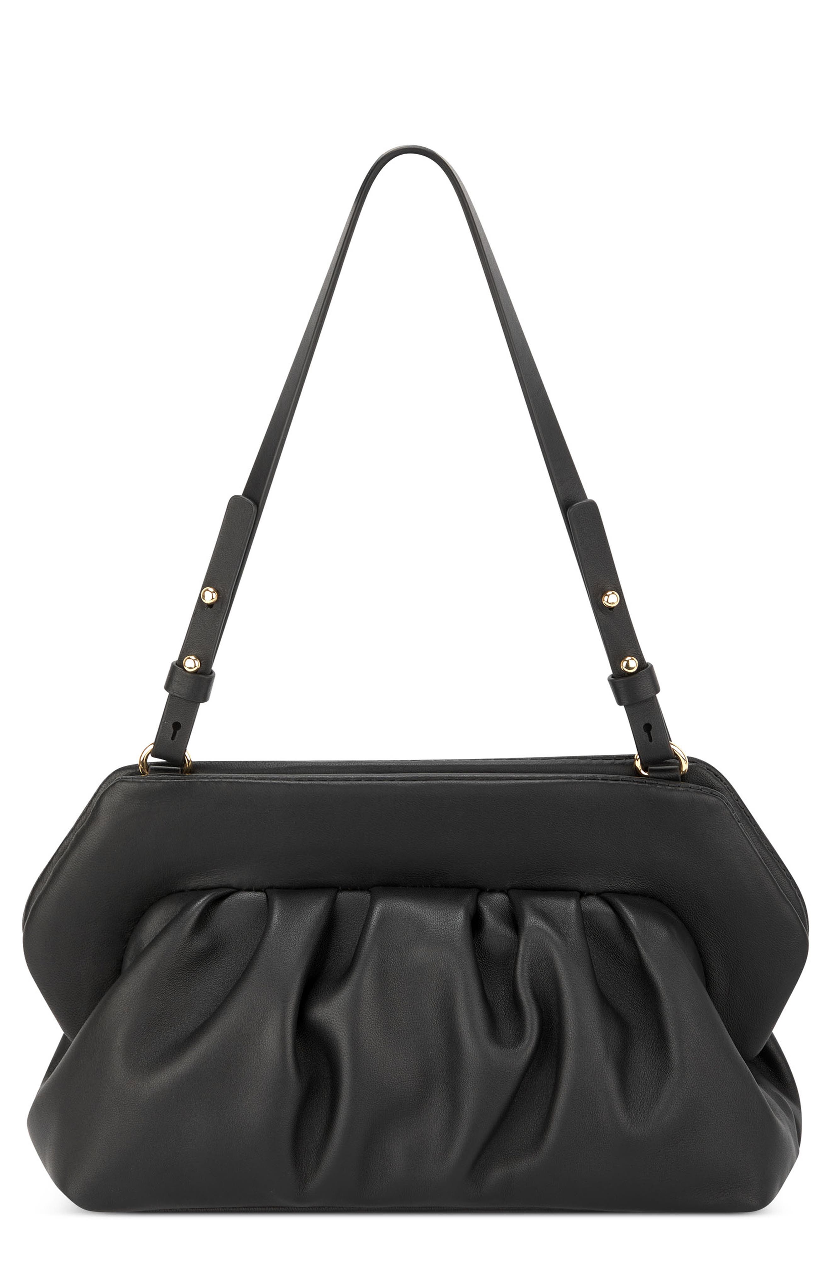 Vince Camuto Amari Leather Clutch, Main, color, 