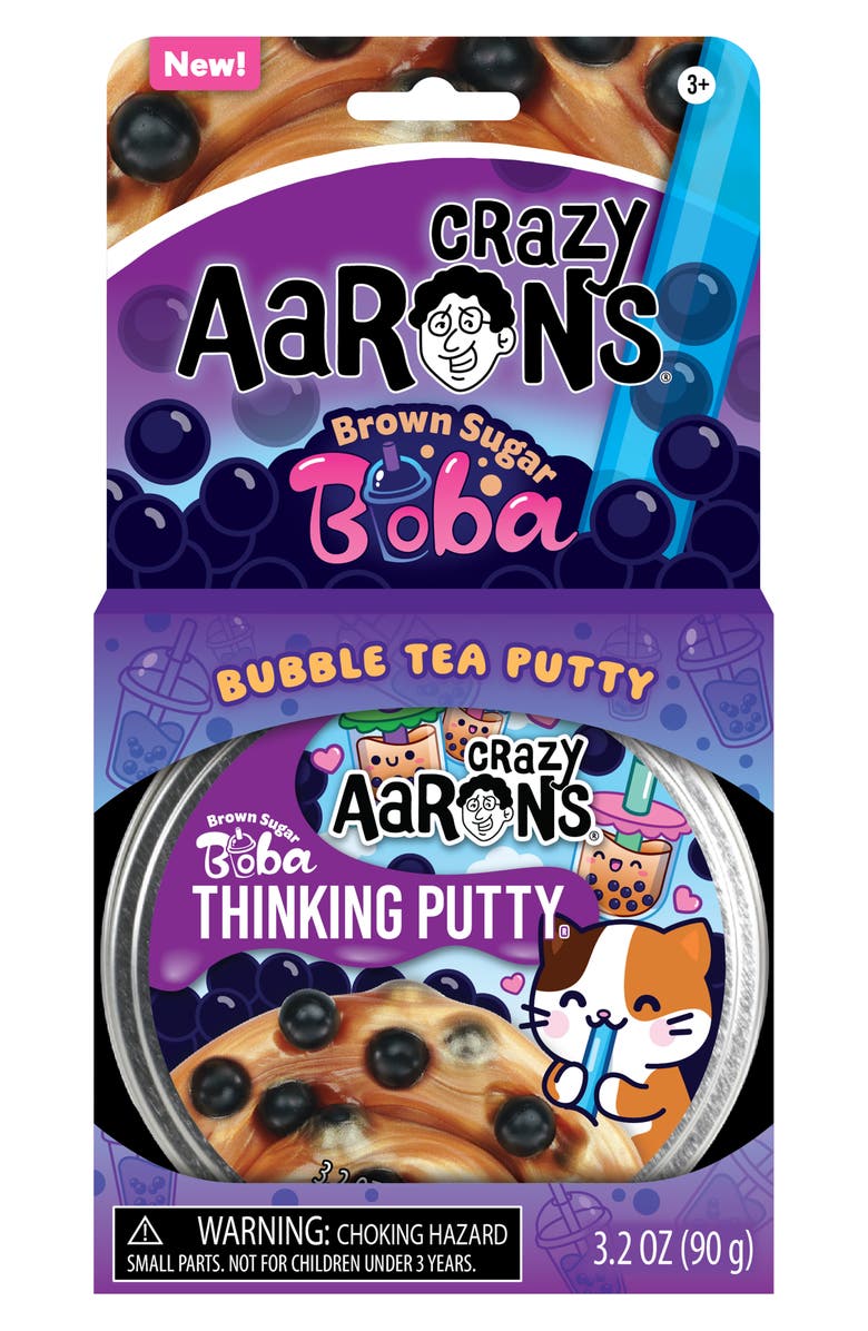 CRAZY AARON'S Brown Sugar Boba Thinking Putty, Main, color, 