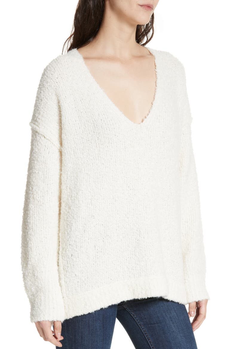 Lofty V-Neck Sweater, Alternate, color, IVORY